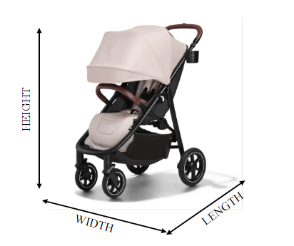 CITY MINI AIR STROLLER DIMENSIONS